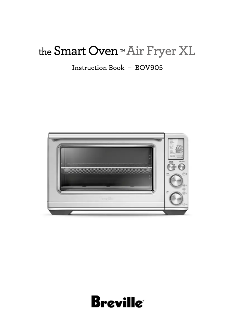 Image de la première page du manuel de l'appareil the Smart Oven Air Fryer XL BOV905