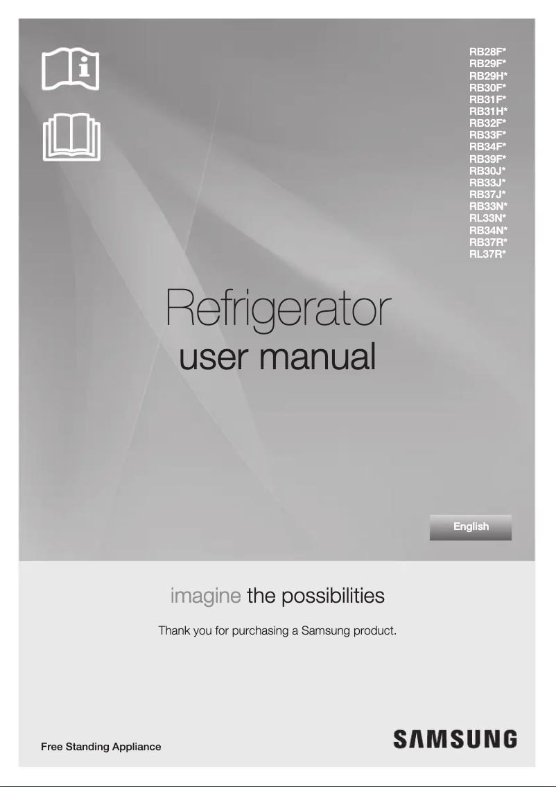 Image de la première page du manuel de l'appareil RB33J3011SA