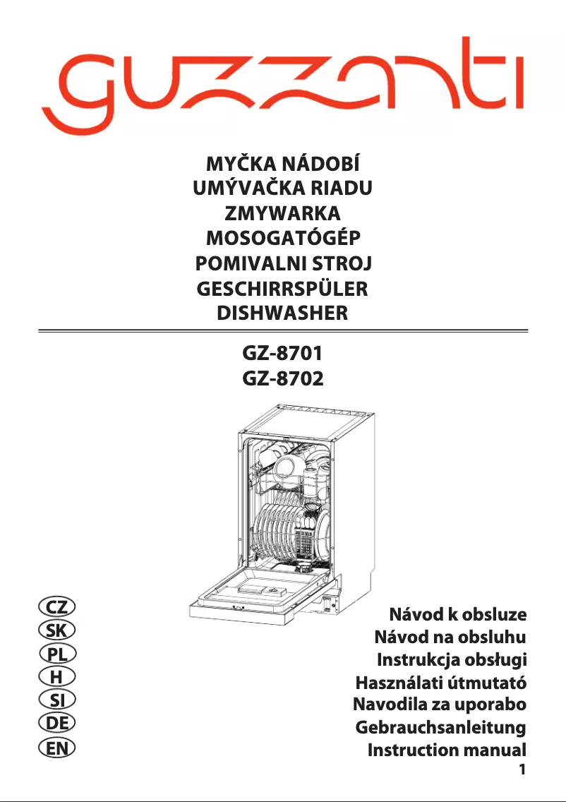 Page n°1 - Manuel utilisateur Guzzanti GZ-8701