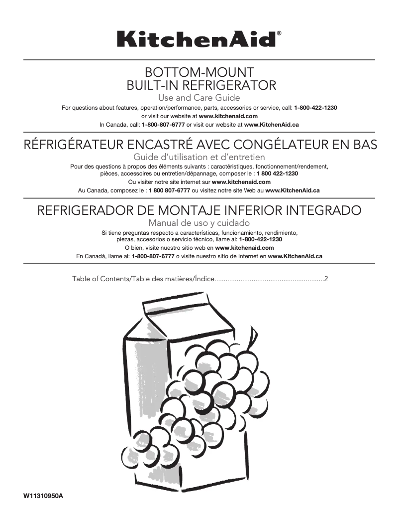 Image de la première page du manuel de l'appareil KBFN502EPA