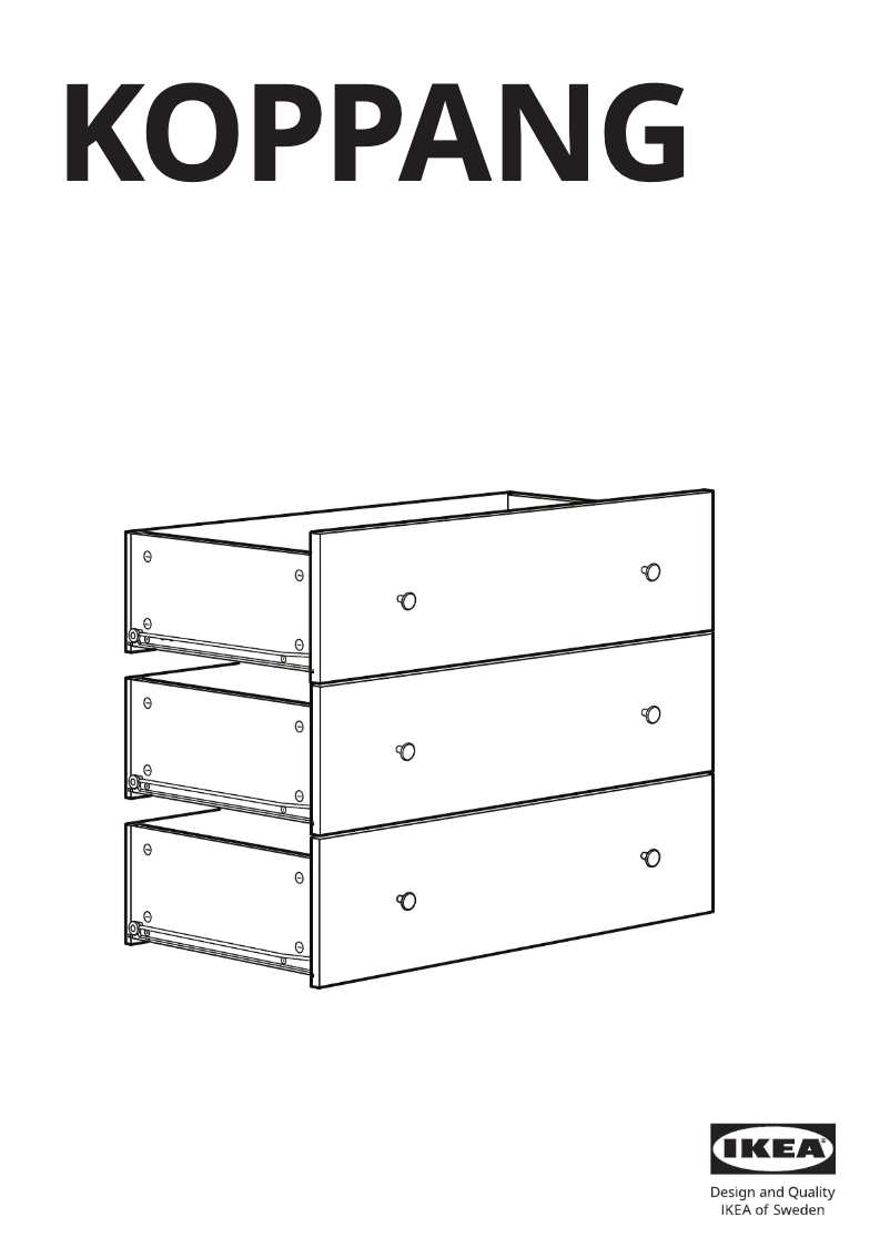 Page 1 de la notice Manuel utilisateur Ikea KOPPANG 505.460.84