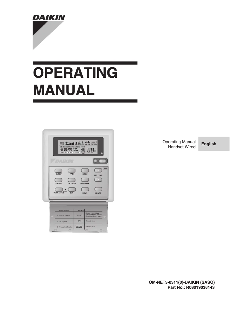Página 1 del manual Manual de usuario Daikin FDM50JEV1K