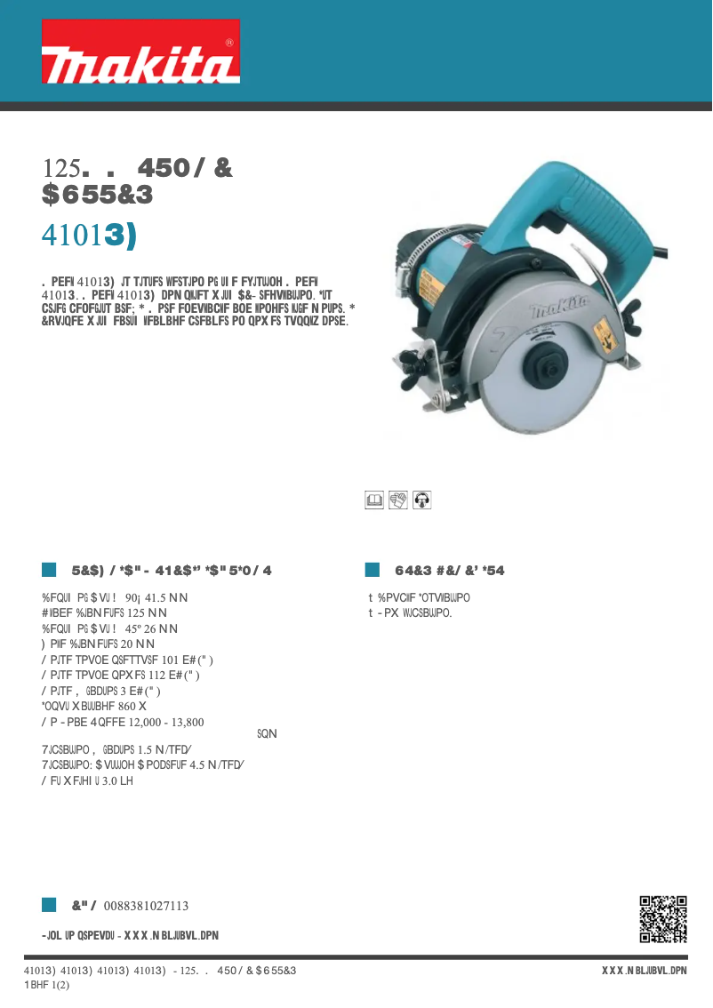 Image de la première page du manuel de l'appareil 4101RH