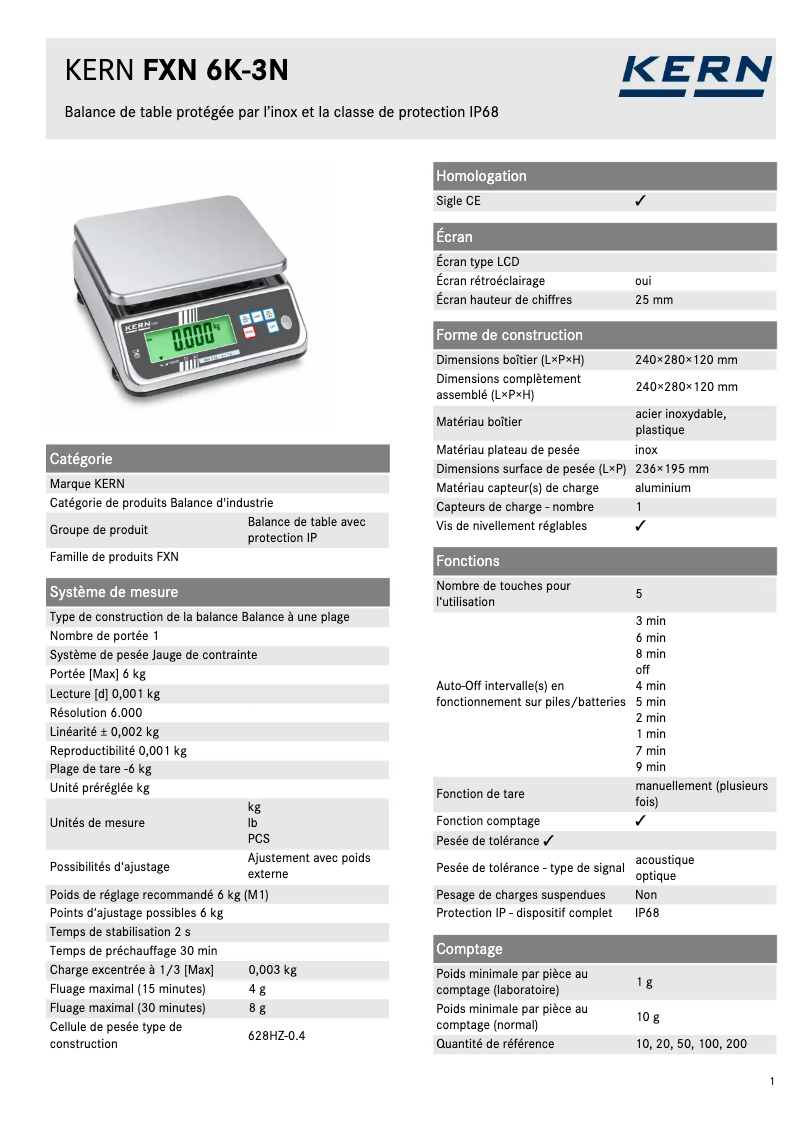Image de la première page du manuel de l'appareil FXN 6K-3N
