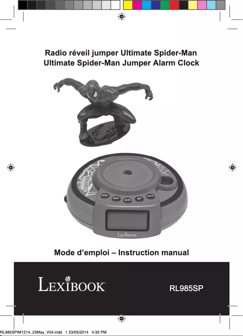 Page 1 de la notice Manuel utilisateur Lexibook Ultimate Spider-Man Jumper RL985SP
