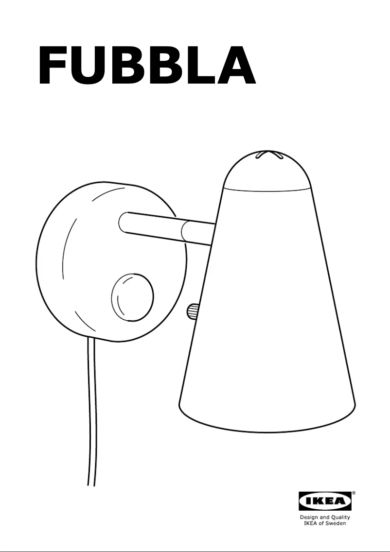 Image de la première page du manuel de l'appareil FUBBLA