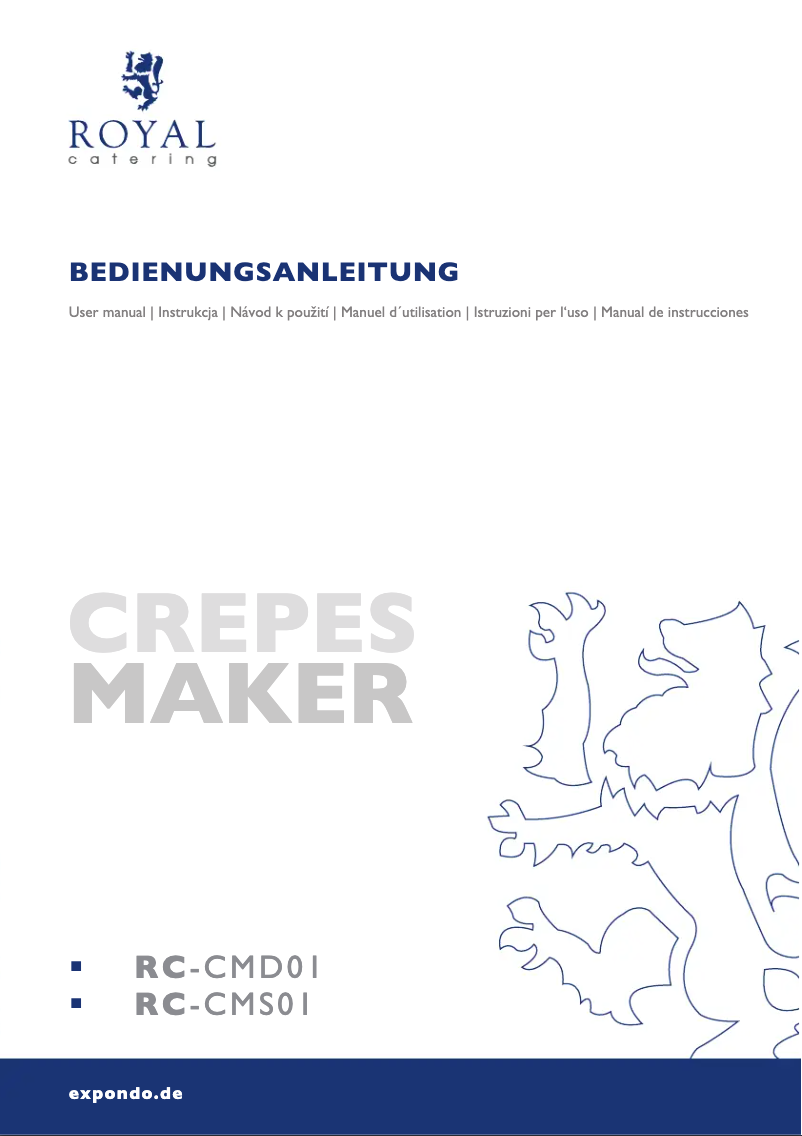 Imagen de la primera página del manual del dispositivo RC-CMS01