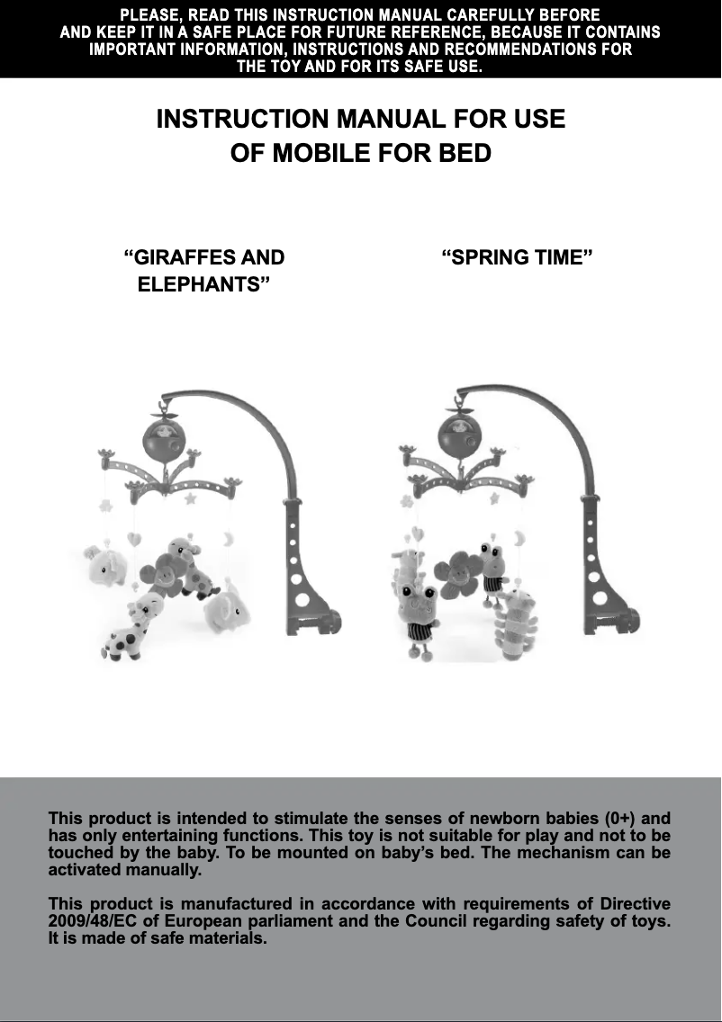 Page n°1 - Manuel utilisateur Chipolino Sweet giraffes