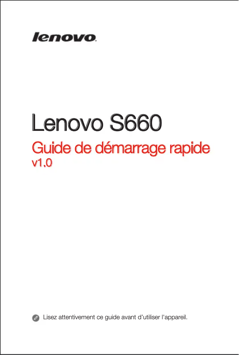 Página 1 del manual Manual de usuario Lenovo S660