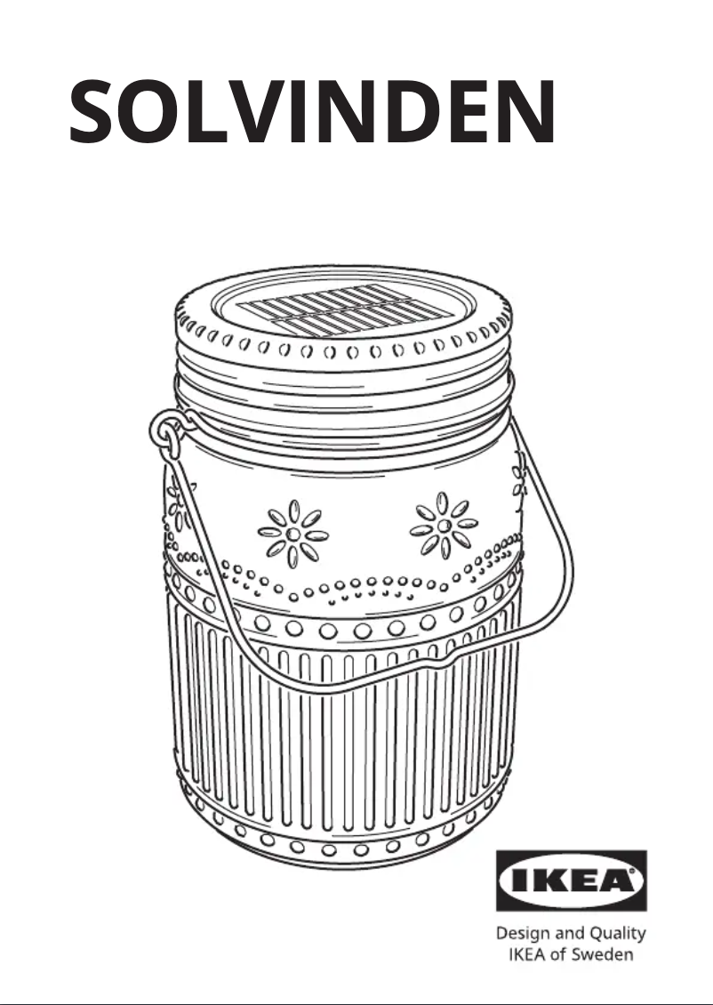 Page 1 de la notice Manuel utilisateur Ikea SOLVINDEN 405.145.97