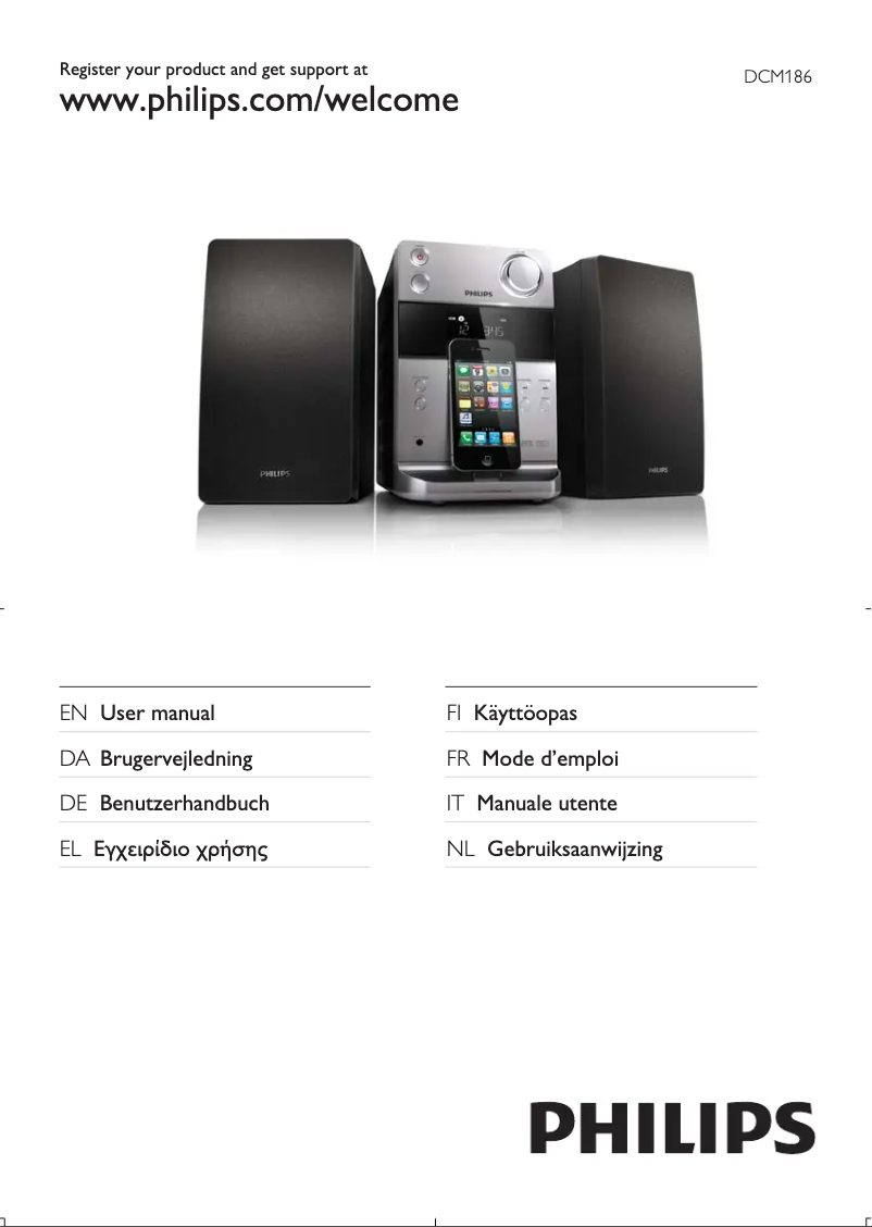 Page 1 de la notice Manuel utilisateur Philips DCM186
