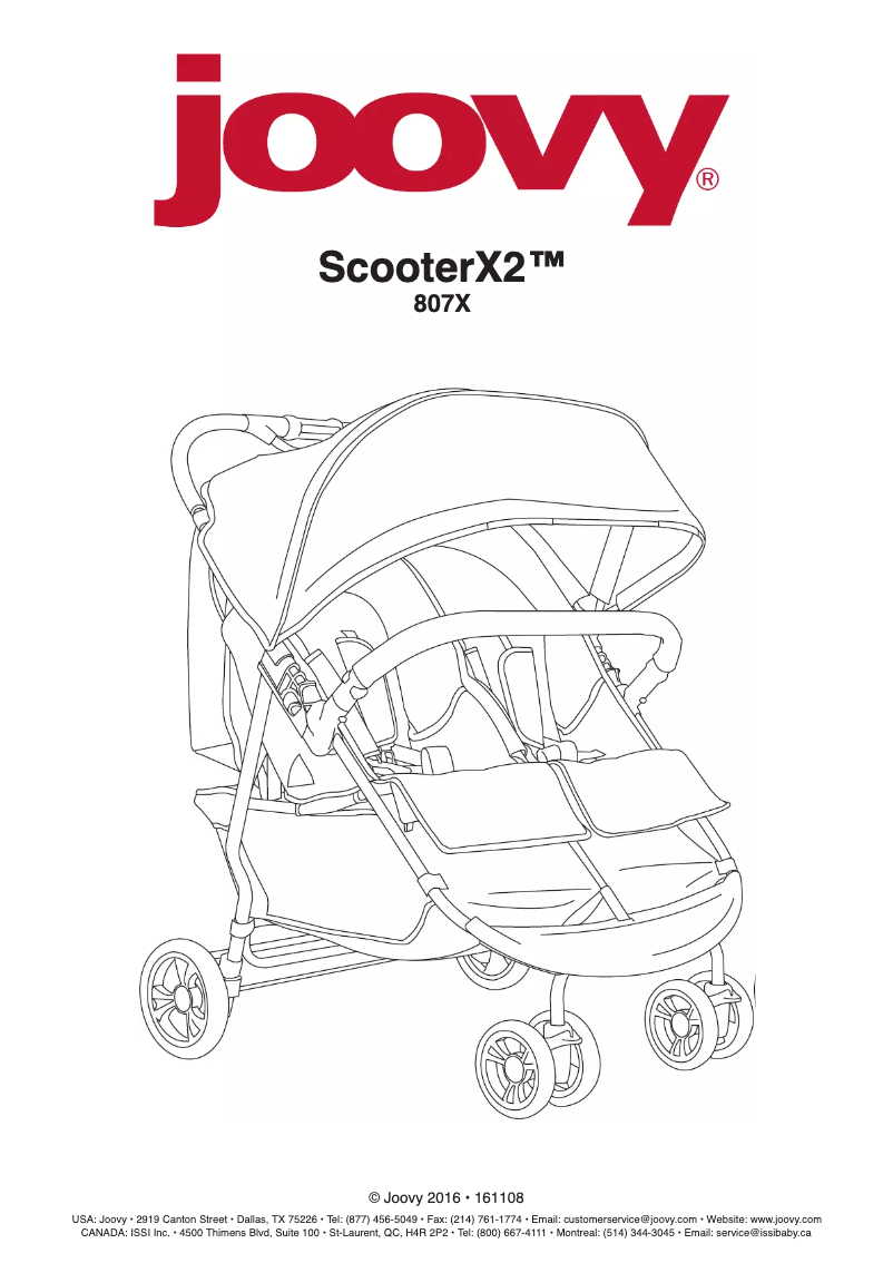 Página 1 del manual Manual de usuario Joovy Scooter X2