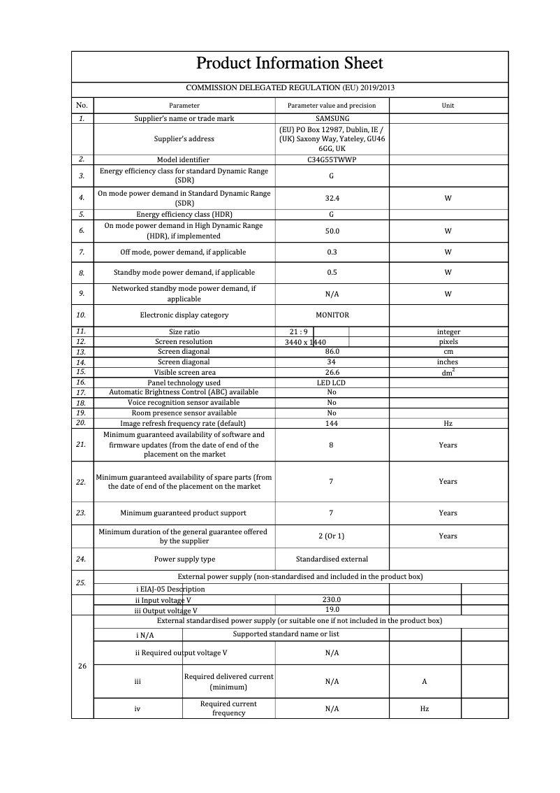 Image de la première page du manuel de l'appareil Odyssey G5
