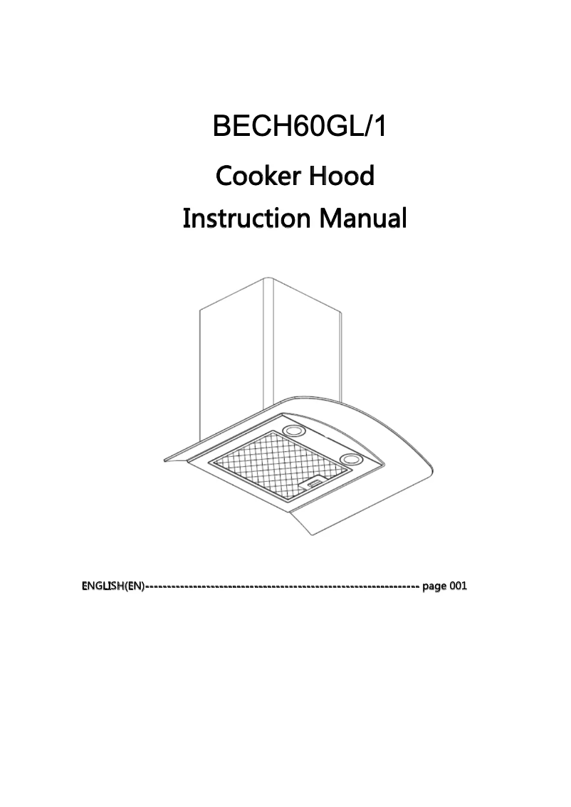 Page n°1 - Manuel utilisateur Baumatic BECH60GL/1