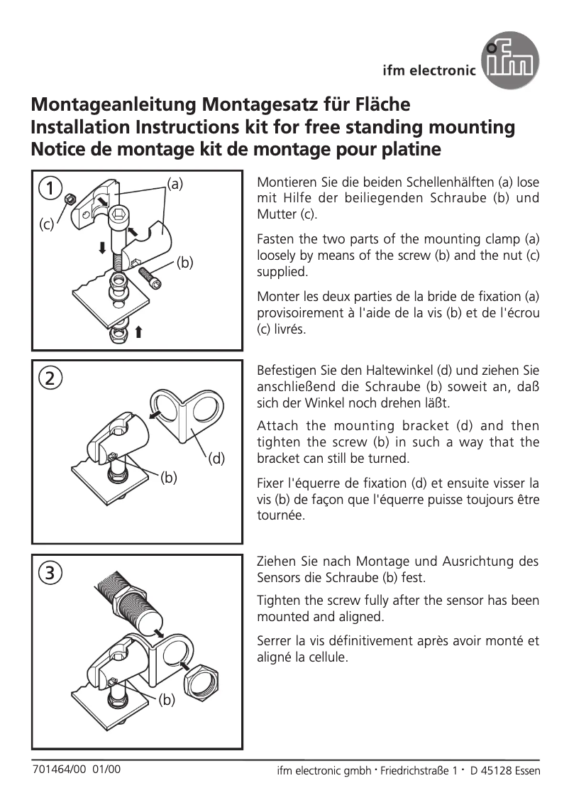 Page 1 de la notice Manuel utilisateur IFM E20729