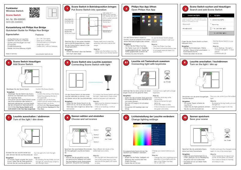 Page n°1 - Manuel utilisateur Dresden Elektronik Scene Switch