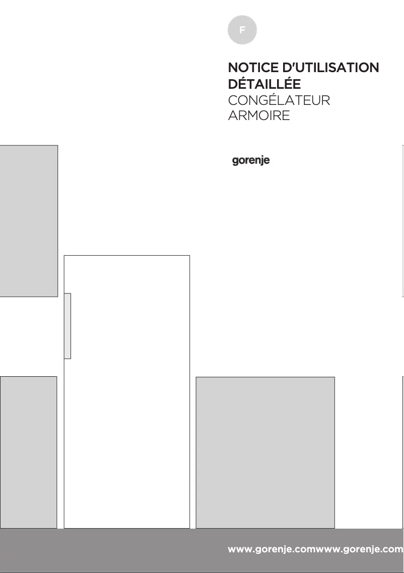 Page 1 de la notice Manuel utilisateur Gorenje FN6192PX