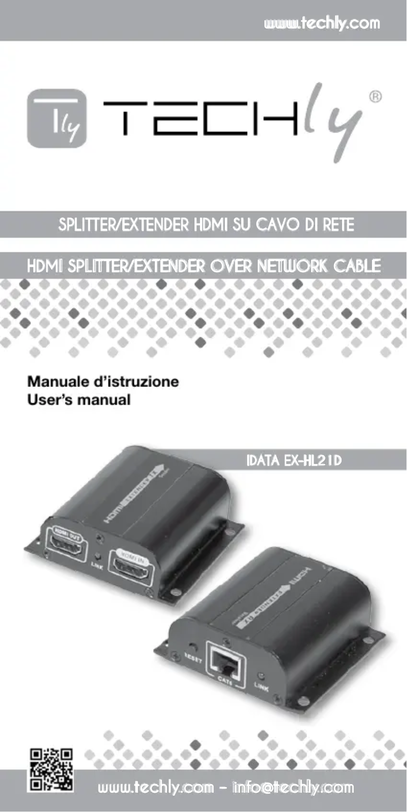 Page 1 de la notice Manuel utilisateur Techly IDATA EX-HL21D