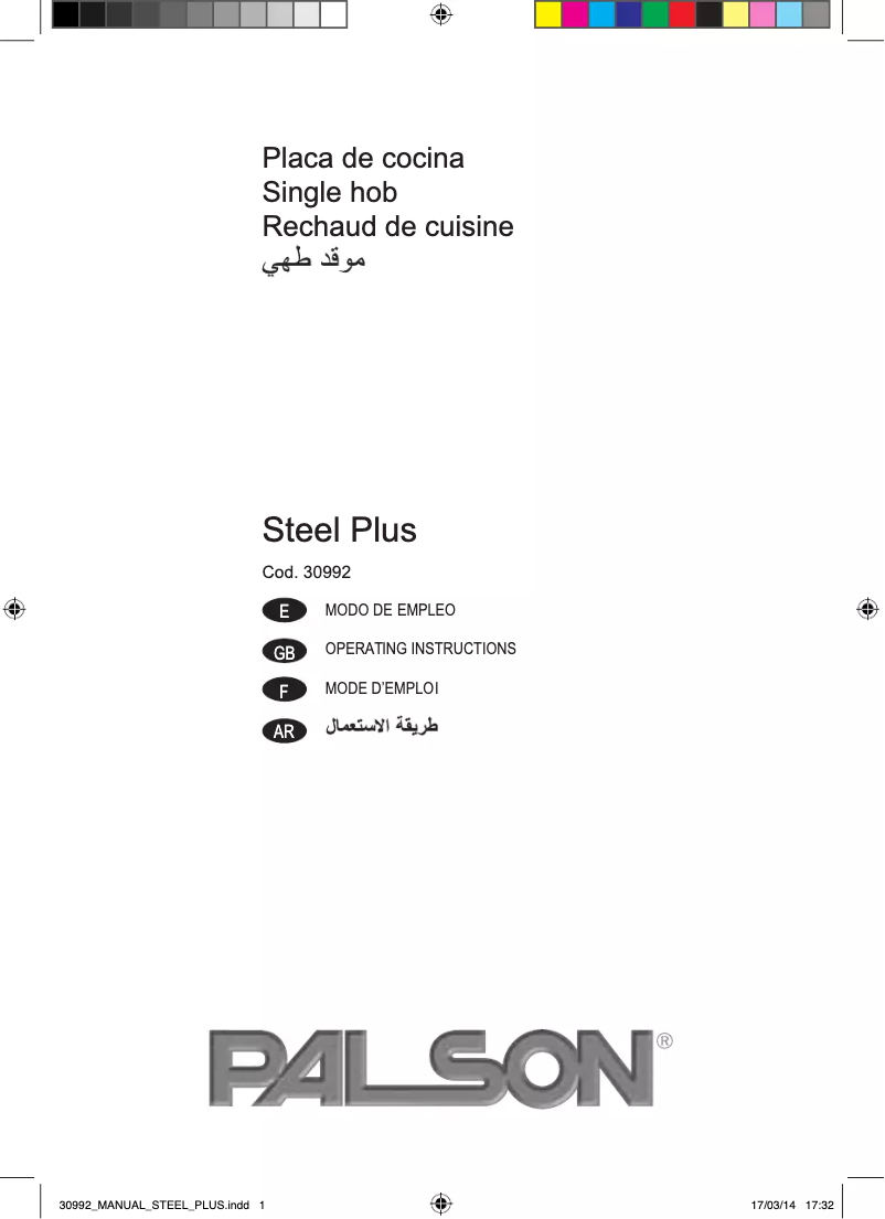 Página 1 del manual Manual de usuario Palson Steel Plus