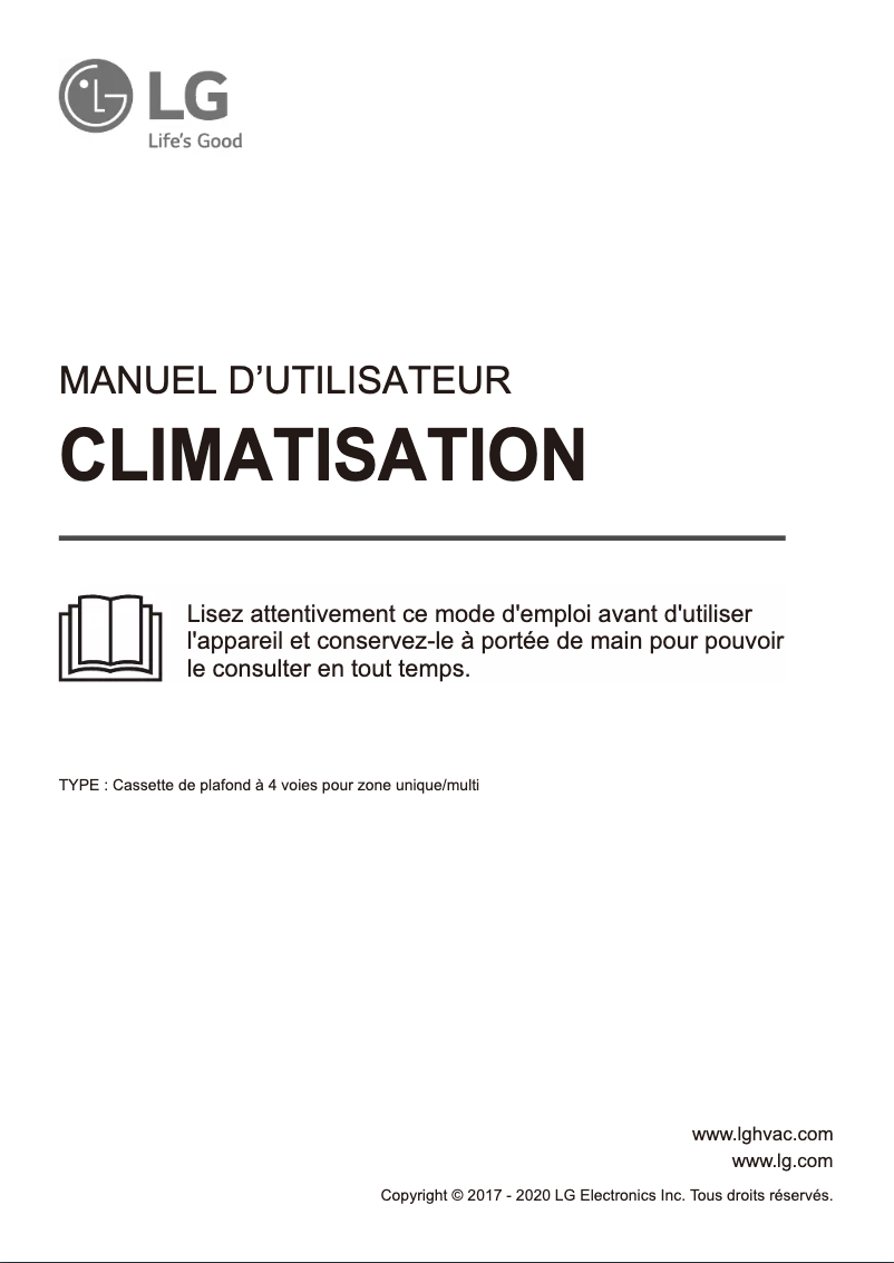 Page 1 de la notice Manuel utilisateur LG LCN248HV