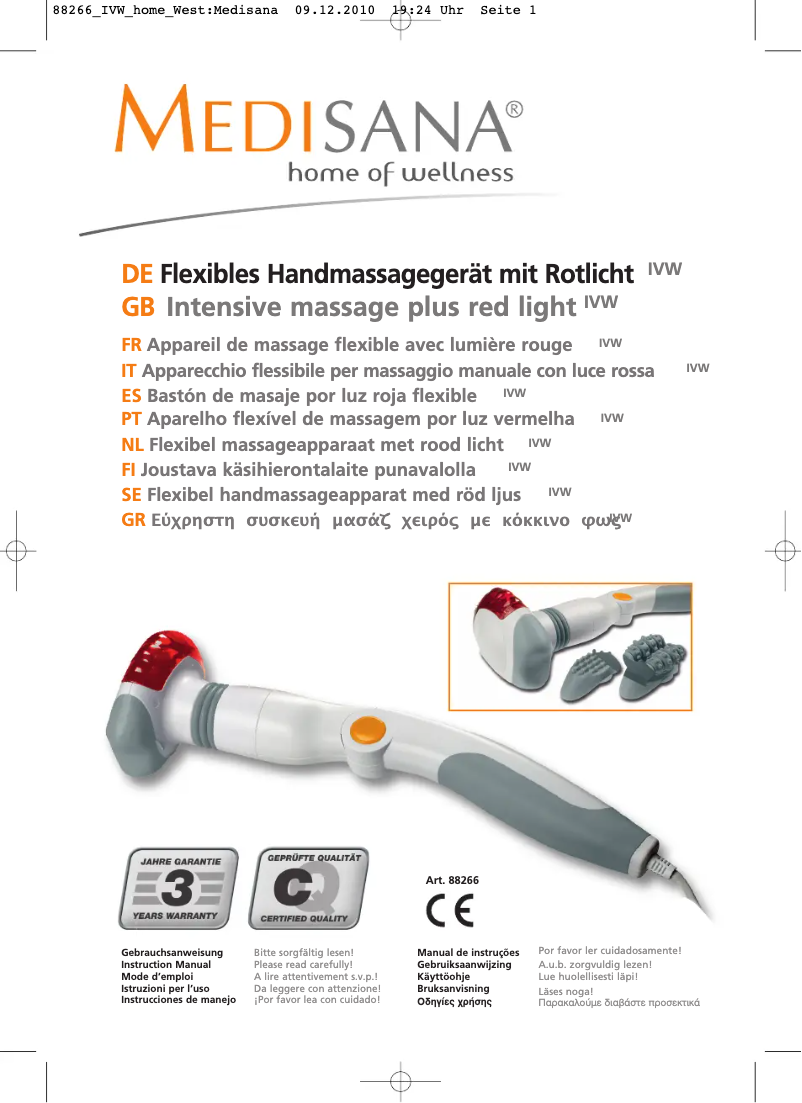 Image de la première page du manuel de l'appareil IVW 88266