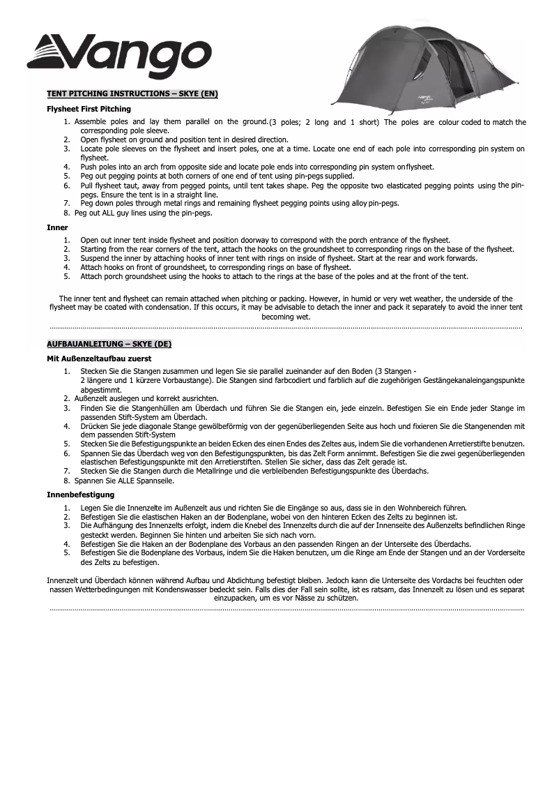 Image de la première page du manuel de l'appareil Skye 400