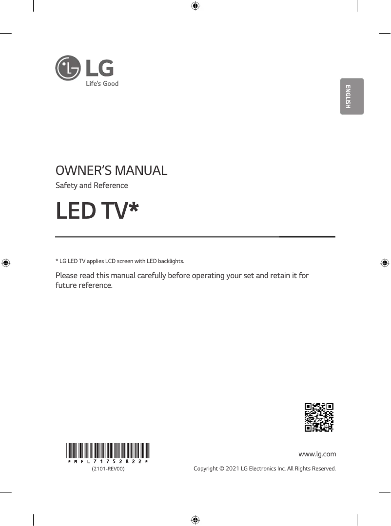 Page 1 de la notice Manuel utilisateur LG 75UP8050PSB