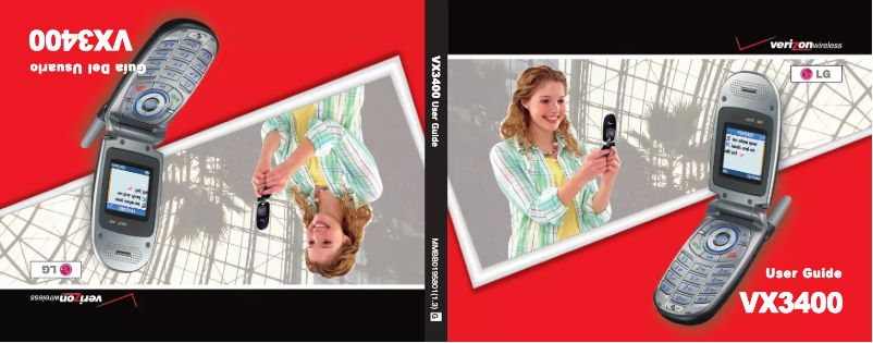 Page 1 de la notice Manuel utilisateur LG VX3400