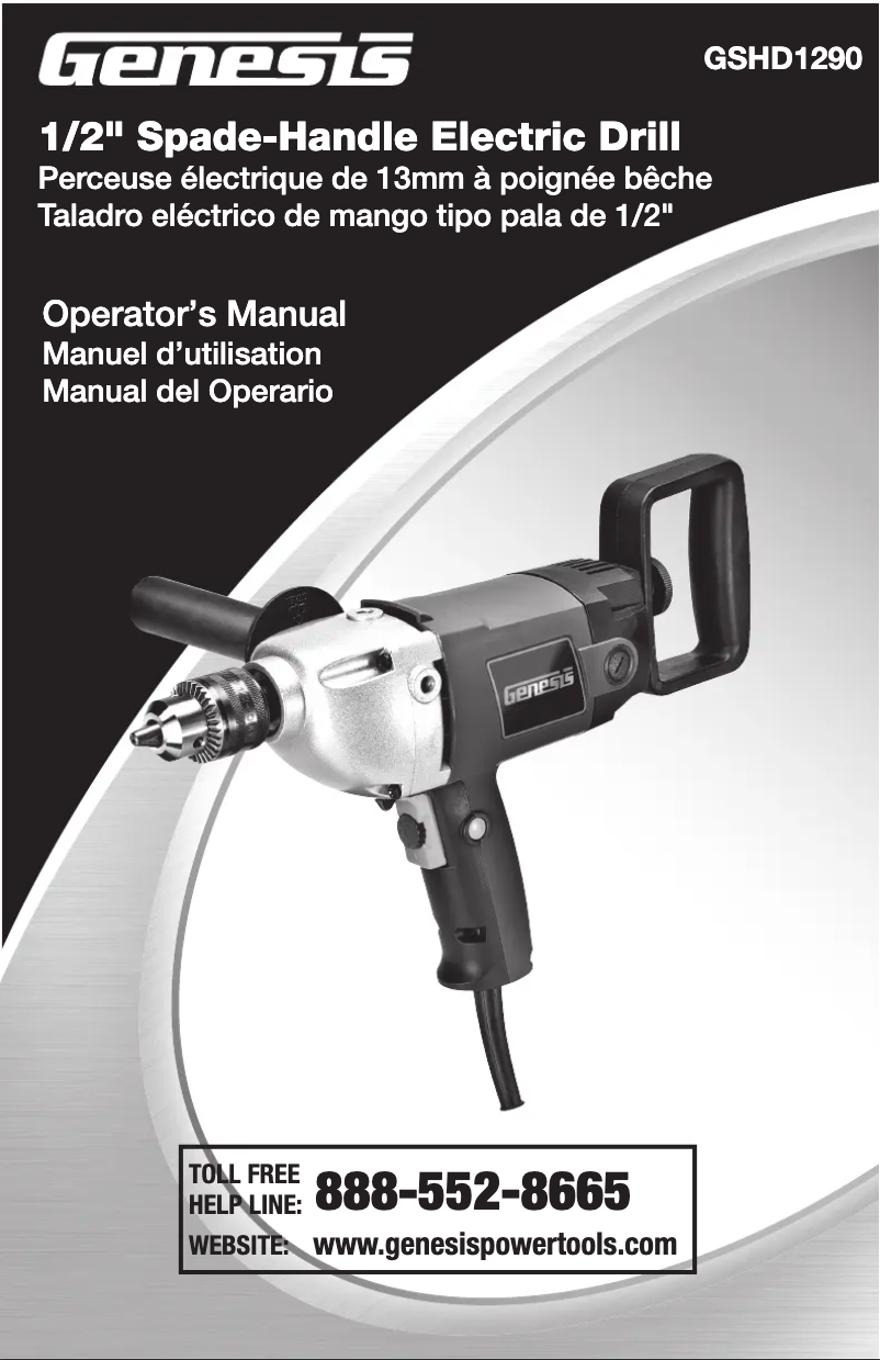 Page n°1 - Manuel utilisateur Genesis GSHD1290