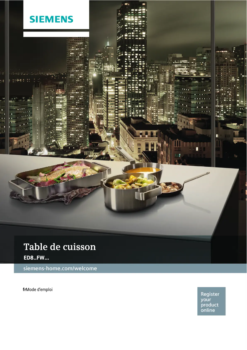 Image de la première page du manuel de l'appareil ED875FWB1E