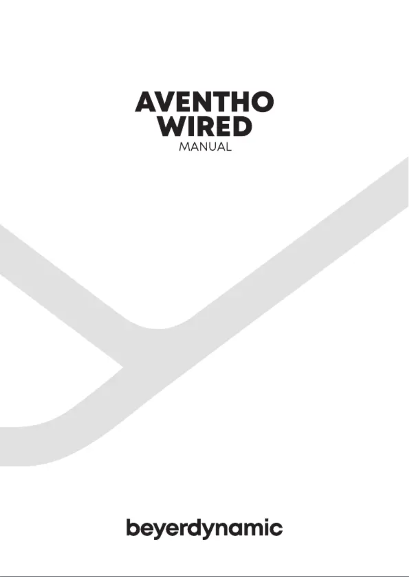 Page n°1 - Manuel utilisateur Beyerdynamic Aventho Wired
