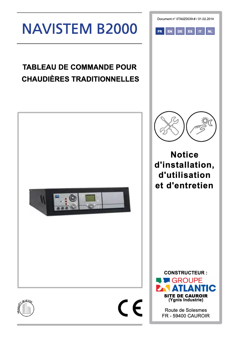 Image de la première page du manuel de l'appareil Navistem B2000
