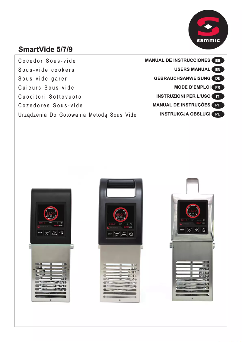 Page 1 de la notice Manuel utilisateur Sammic SmartVide 6
