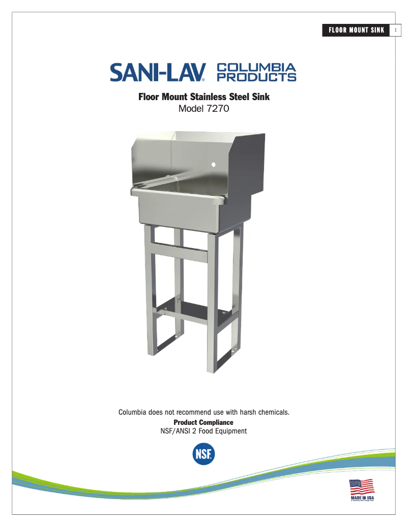 Imagen de la primera página del manual del dispositivo 7270