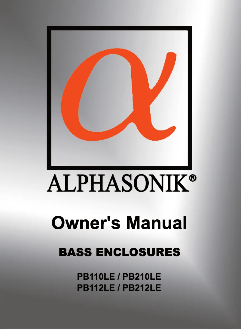 Image de la première page du manuel de l'appareil PB212LE