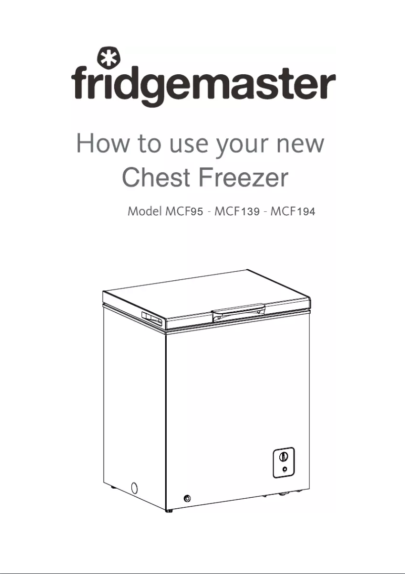 Page n°1 - Manuel utilisateur Fridgemaster MCF194