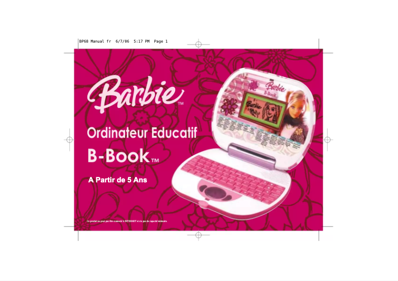 Image de la première page du manuel de l'appareil Barbie BP68