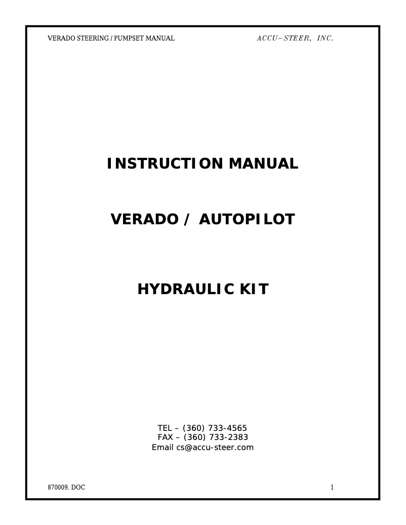 Page 1 de la notice Manuel utilisateur Furuno Verado