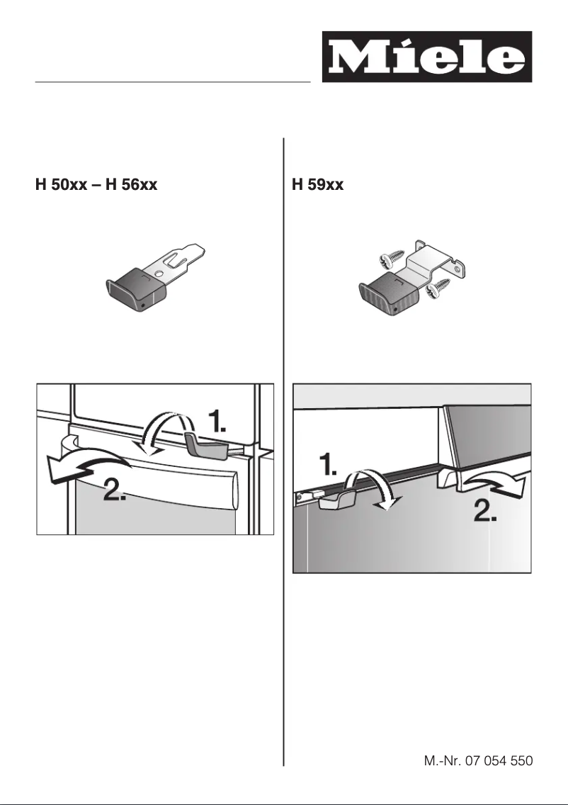 Page 1 de la notice Manuel utilisateur Miele H 5040 B Marine