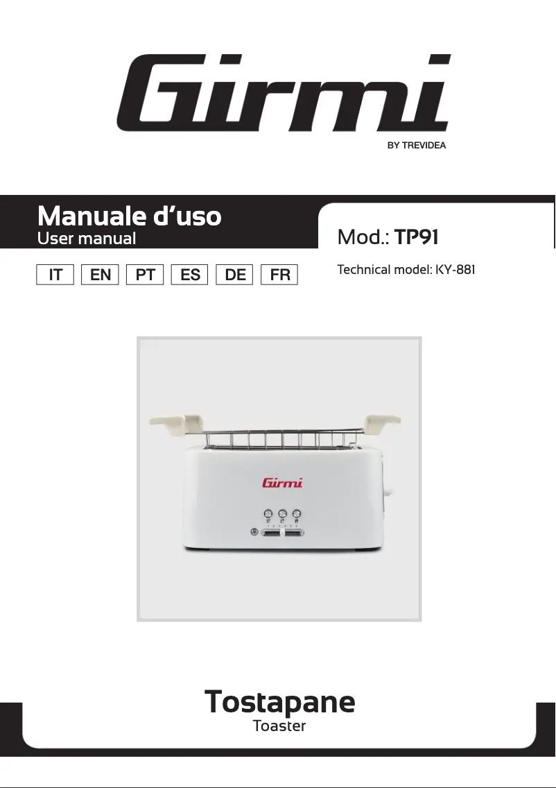 Image de la première page du manuel de l'appareil TP91
