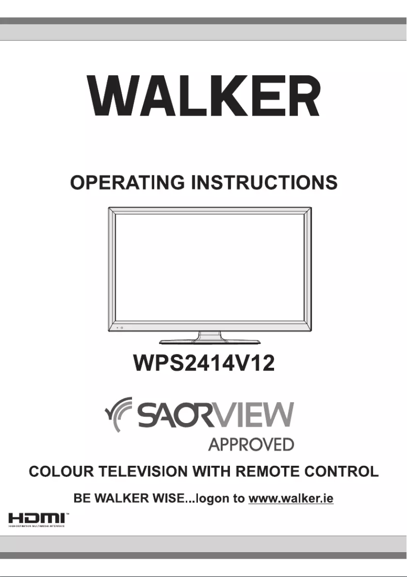 Página 1 del manual Manual de usuario Walker WPS2414V12