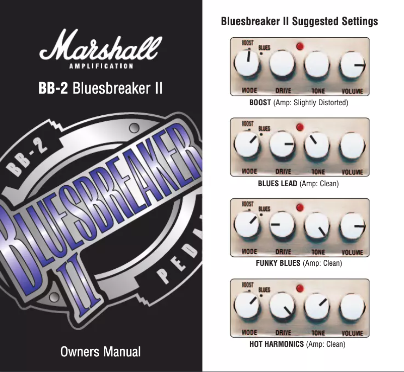 Page 1 of the manual User Manual Marshall BB-2
