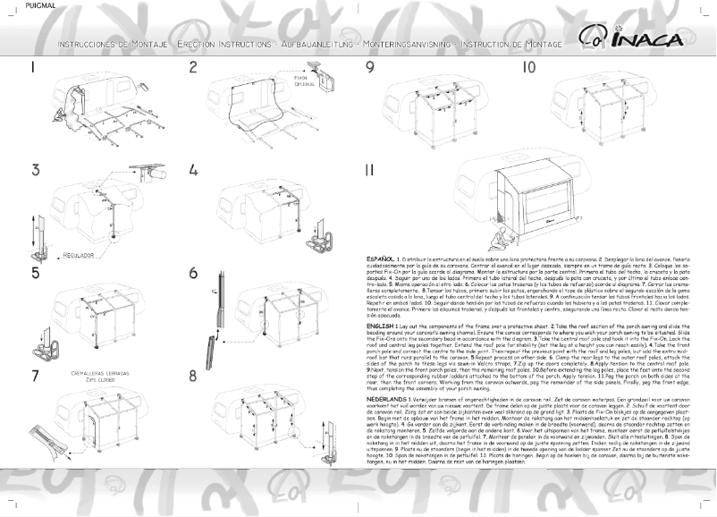 Página 1 del manual Manual de usuario Inaca Puigmal 250