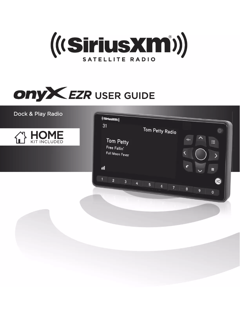 Page 1 de la notice Manuel utilisateur SiriusXM Onyx EZR
