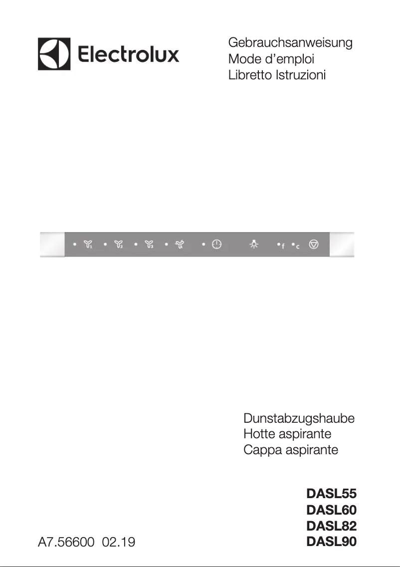 Page 1 de la notice Manuel utilisateur Electrolux DASL8245WE