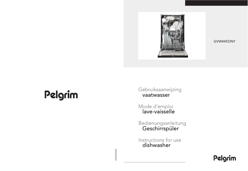 Page n°1 - Manuel utilisateur Pelgrim GVW445ONY