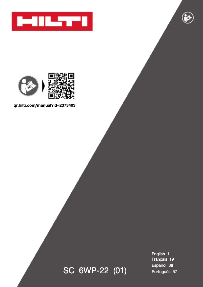 Page n°1 - Manuel utilisateur Hilti SC 6WP-22
