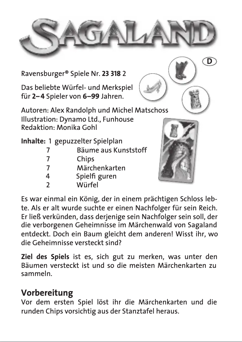 Image de la première page du manuel de l'appareil Sagaland