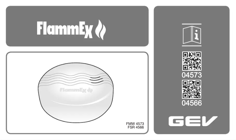 Page n°1 - Manuel utilisateur FlammEx FMW 4573