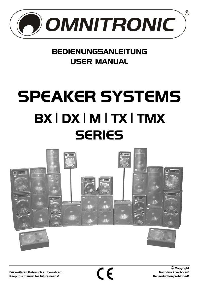 Página 1 del manual Manual de usuario Omnitronic BX-2250